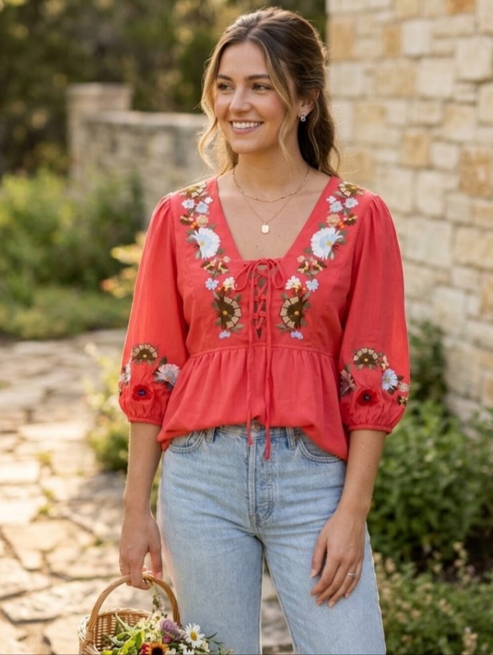 VaVa Embroidered Blouse